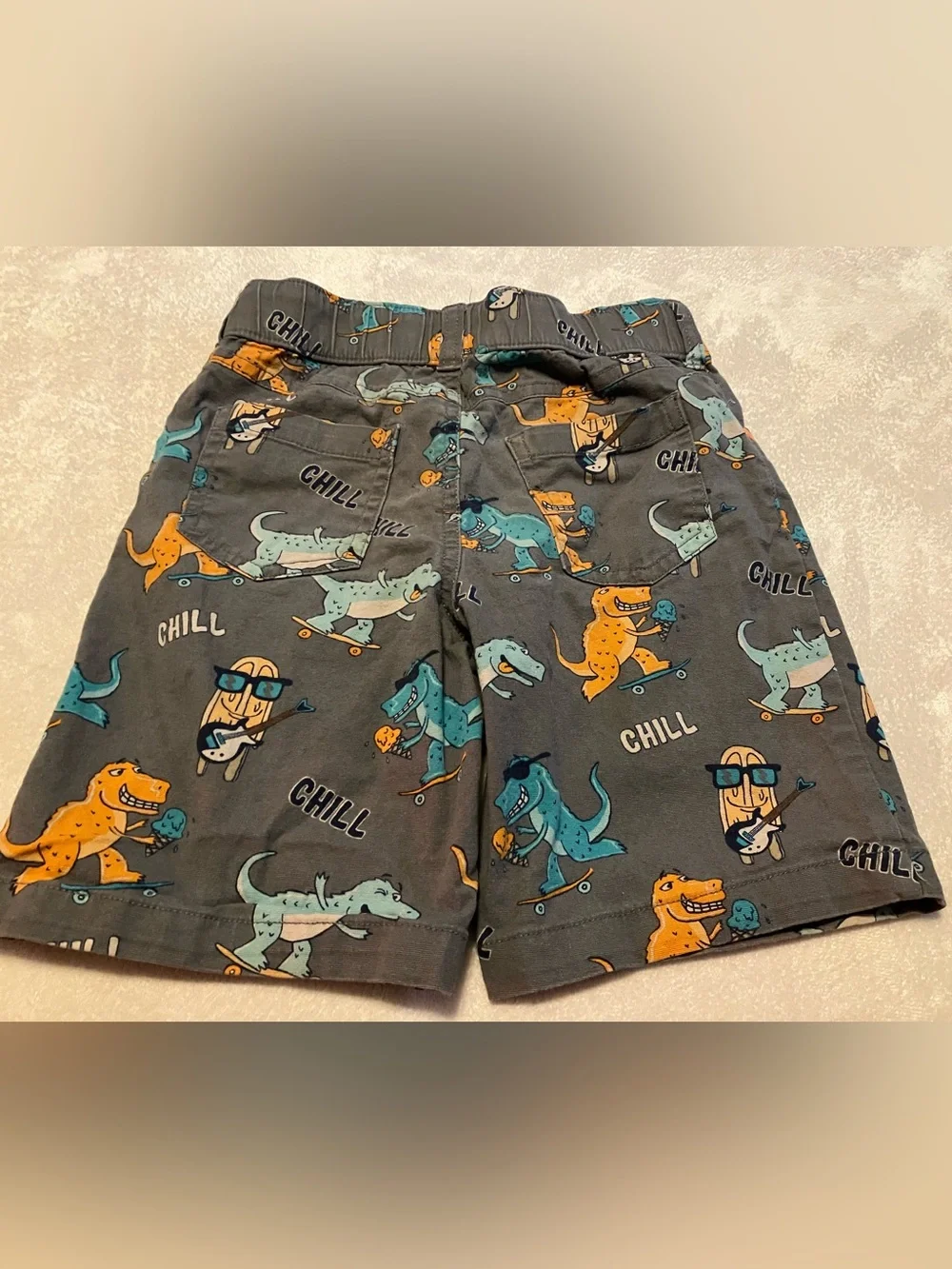 Kids Tie-Dye Tee and Dino Print Shorts Set - Multicolor